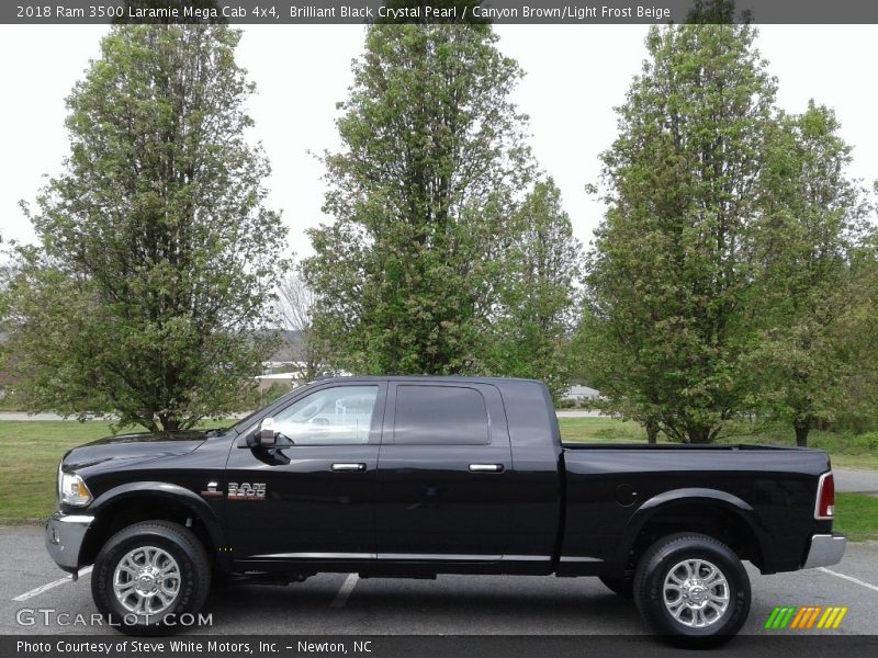  2018 3500 Laramie Mega Cab 4x4 Brilliant Black Crystal Pearl