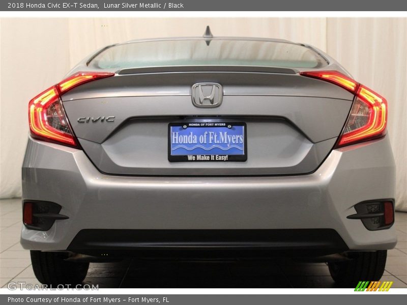 Lunar Silver Metallic / Black 2018 Honda Civic EX-T Sedan