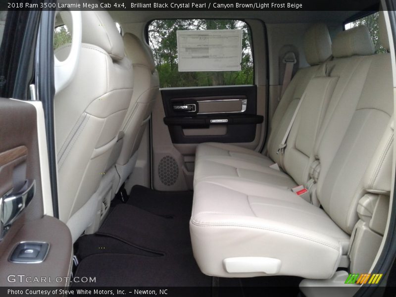 Rear Seat of 2018 3500 Laramie Mega Cab 4x4