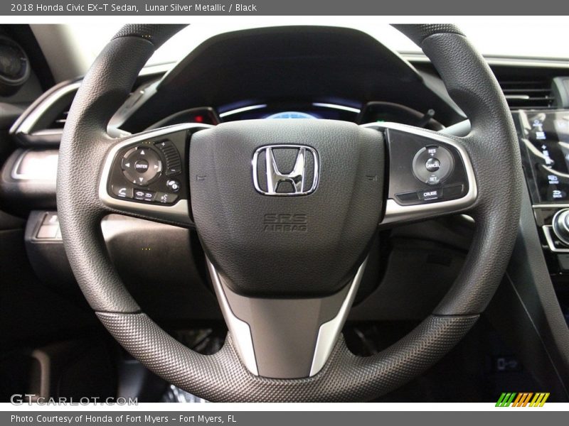 Lunar Silver Metallic / Black 2018 Honda Civic EX-T Sedan