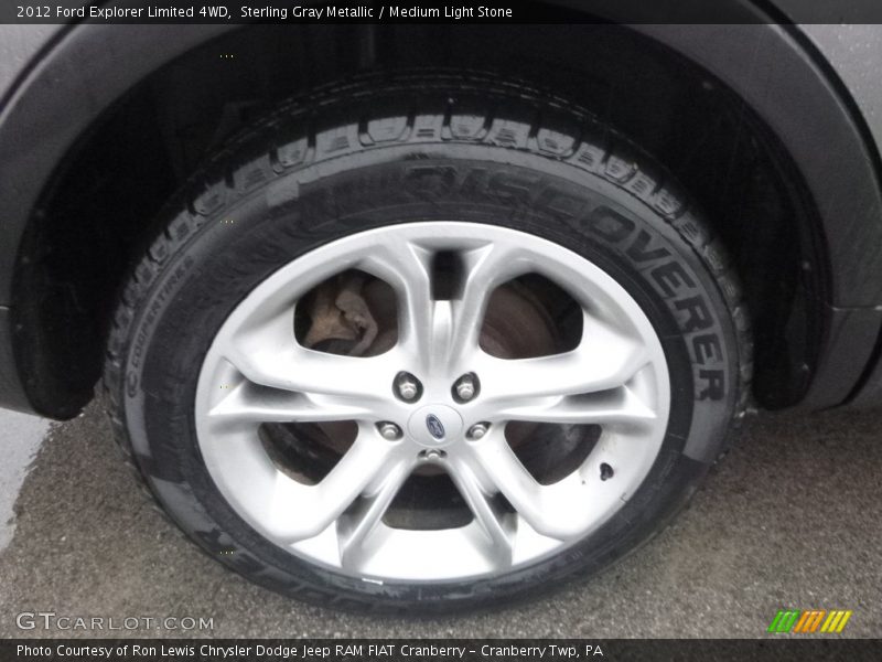 Sterling Gray Metallic / Medium Light Stone 2012 Ford Explorer Limited 4WD