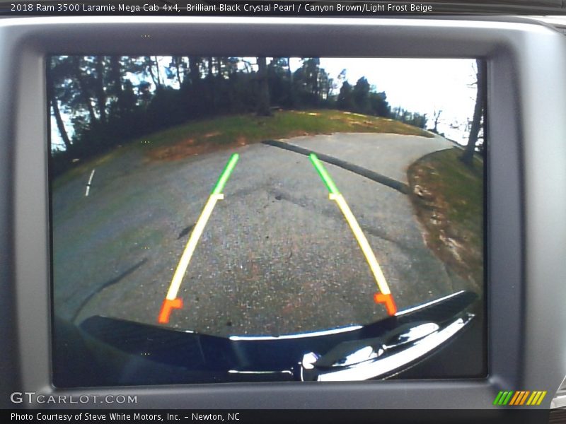 Brilliant Black Crystal Pearl / Canyon Brown/Light Frost Beige 2018 Ram 3500 Laramie Mega Cab 4x4