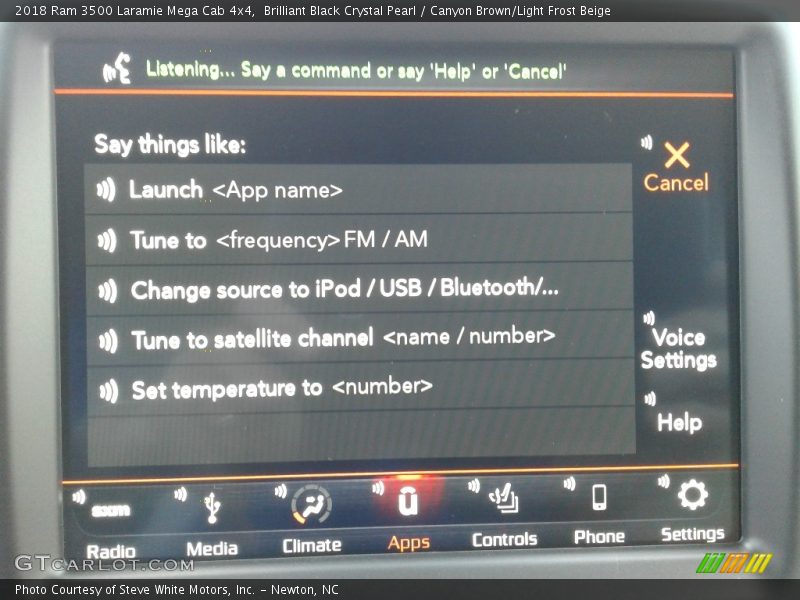 Brilliant Black Crystal Pearl / Canyon Brown/Light Frost Beige 2018 Ram 3500 Laramie Mega Cab 4x4