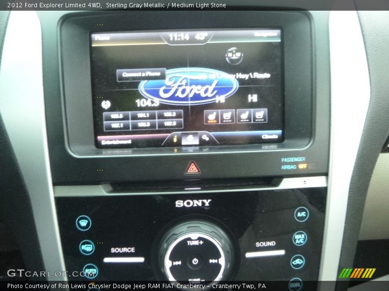 Sterling Gray Metallic / Medium Light Stone 2012 Ford Explorer Limited 4WD