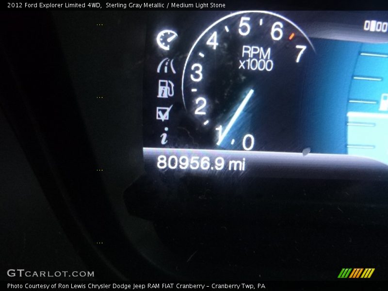 Sterling Gray Metallic / Medium Light Stone 2012 Ford Explorer Limited 4WD