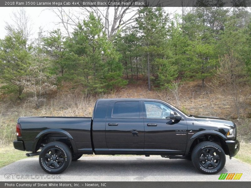  2018 3500 Laramie Mega Cab 4x4 Brilliant Black Crystal Pearl