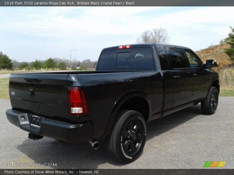Brilliant Black Crystal Pearl / Black 2018 Ram 3500 Laramie Mega Cab 4x4