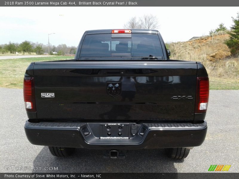 Brilliant Black Crystal Pearl / Black 2018 Ram 3500 Laramie Mega Cab 4x4