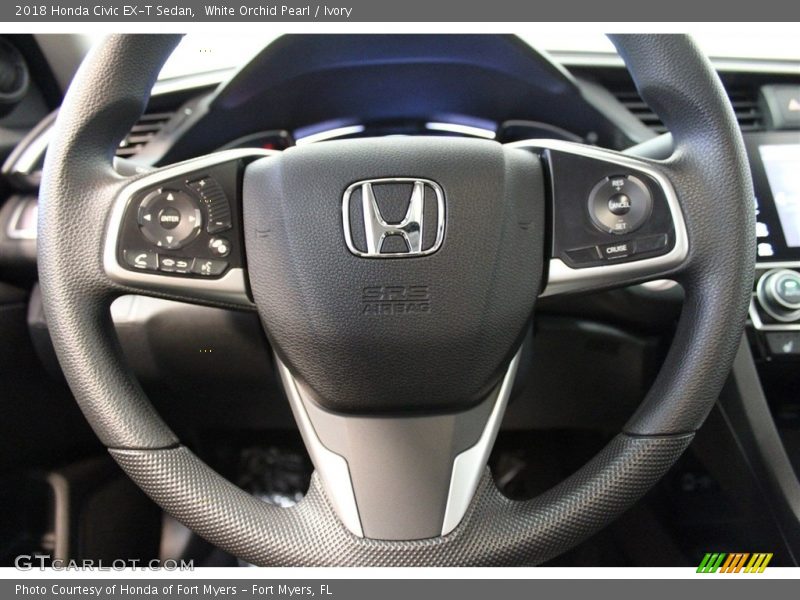 White Orchid Pearl / Ivory 2018 Honda Civic EX-T Sedan