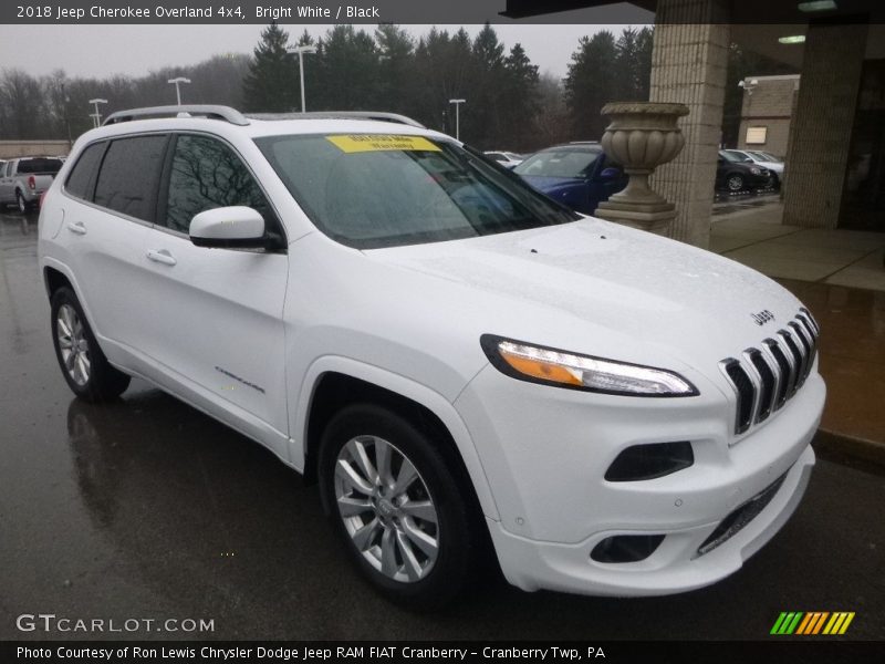 Bright White / Black 2018 Jeep Cherokee Overland 4x4