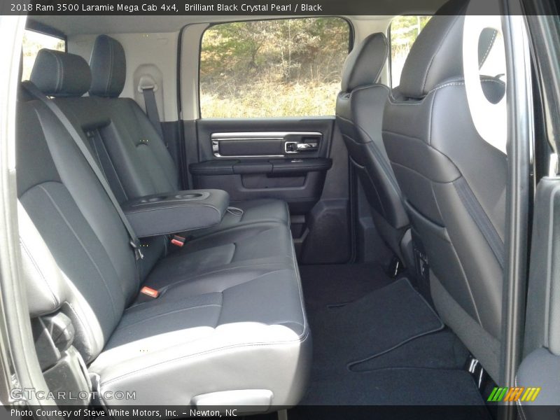 Brilliant Black Crystal Pearl / Black 2018 Ram 3500 Laramie Mega Cab 4x4