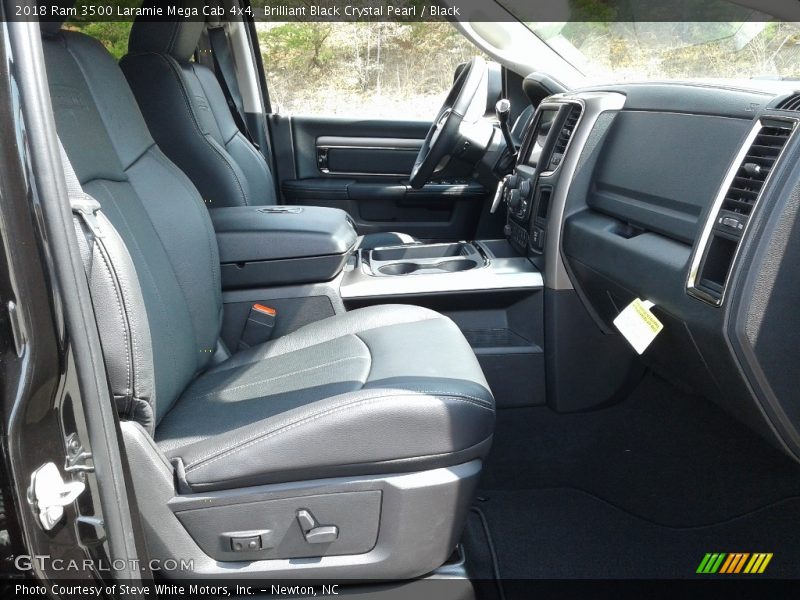 Brilliant Black Crystal Pearl / Black 2018 Ram 3500 Laramie Mega Cab 4x4