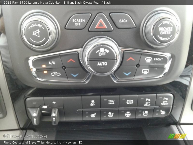 Controls of 2018 3500 Laramie Mega Cab 4x4