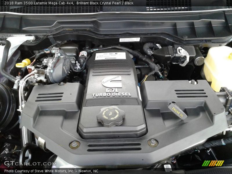  2018 3500 Laramie Mega Cab 4x4 Engine - 6.7 Liter OHV 24-Valve Cummins Turbo-Diesel Inline 6 Cylinder
