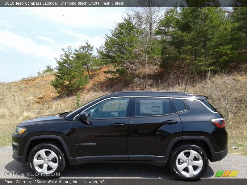 Diamond Black Crystal Pearl / Black 2018 Jeep Compass Latitude
