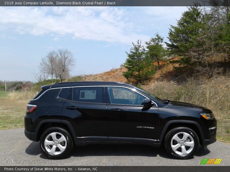 Diamond Black Crystal Pearl / Black 2018 Jeep Compass Latitude