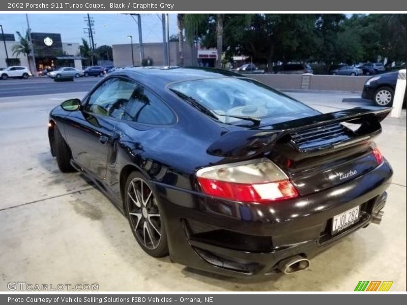 Black / Graphite Grey 2002 Porsche 911 Turbo Coupe