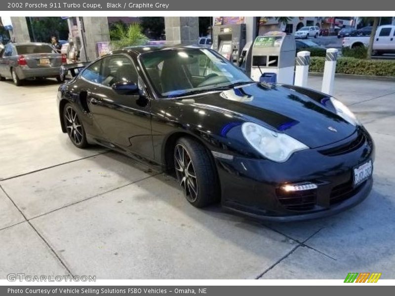 Black / Graphite Grey 2002 Porsche 911 Turbo Coupe