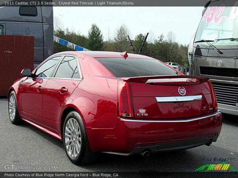 Crystal Red Tintcoat / Light Titanium/Ebony 2011 Cadillac CTS 3.6 Sedan