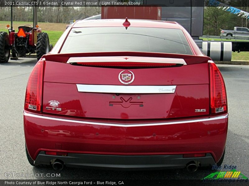 Crystal Red Tintcoat / Light Titanium/Ebony 2011 Cadillac CTS 3.6 Sedan