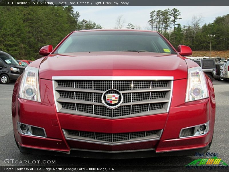 Crystal Red Tintcoat / Light Titanium/Ebony 2011 Cadillac CTS 3.6 Sedan