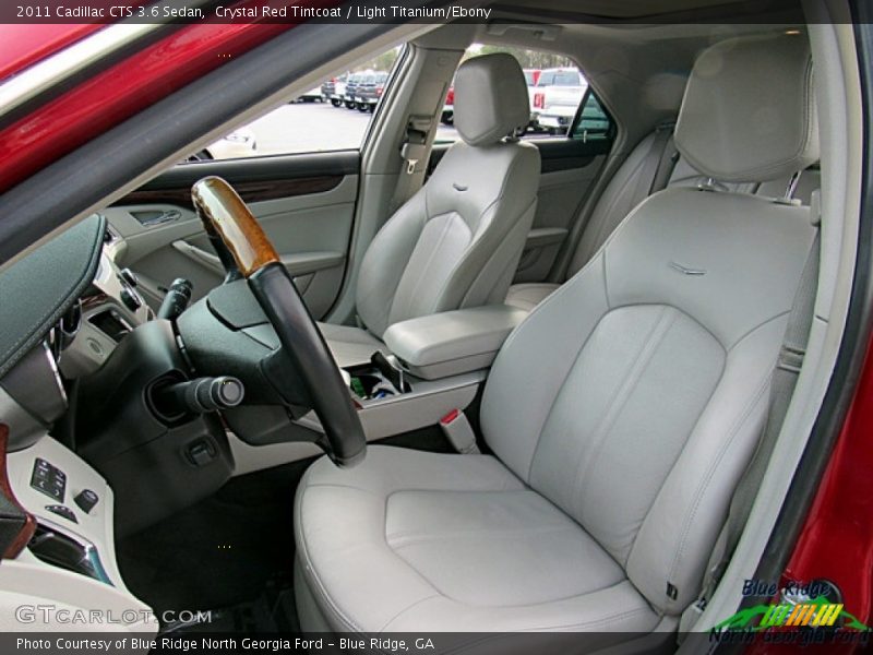 Crystal Red Tintcoat / Light Titanium/Ebony 2011 Cadillac CTS 3.6 Sedan
