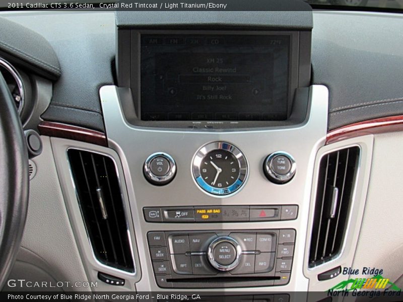 Crystal Red Tintcoat / Light Titanium/Ebony 2011 Cadillac CTS 3.6 Sedan