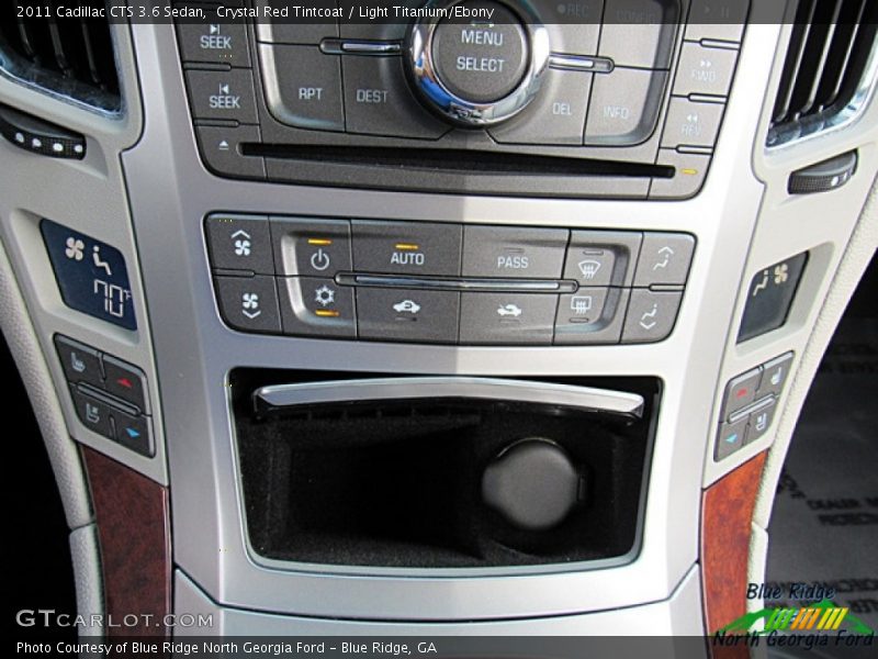 Crystal Red Tintcoat / Light Titanium/Ebony 2011 Cadillac CTS 3.6 Sedan