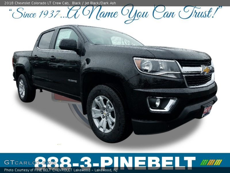 Black / Jet Black/Dark Ash 2018 Chevrolet Colorado LT Crew Cab