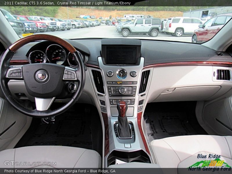 Crystal Red Tintcoat / Light Titanium/Ebony 2011 Cadillac CTS 3.6 Sedan