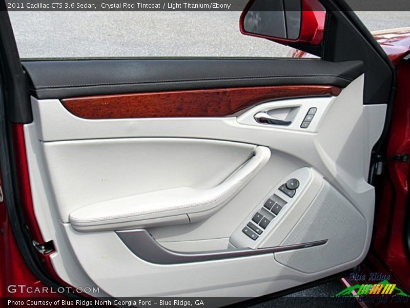 Crystal Red Tintcoat / Light Titanium/Ebony 2011 Cadillac CTS 3.6 Sedan