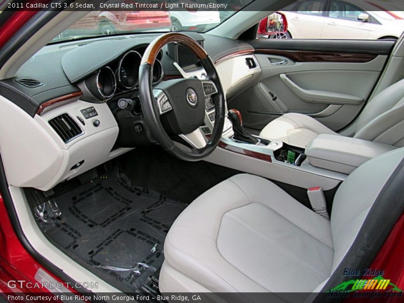 Crystal Red Tintcoat / Light Titanium/Ebony 2011 Cadillac CTS 3.6 Sedan