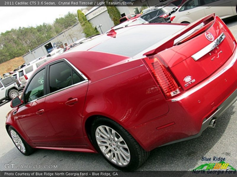 Crystal Red Tintcoat / Light Titanium/Ebony 2011 Cadillac CTS 3.6 Sedan