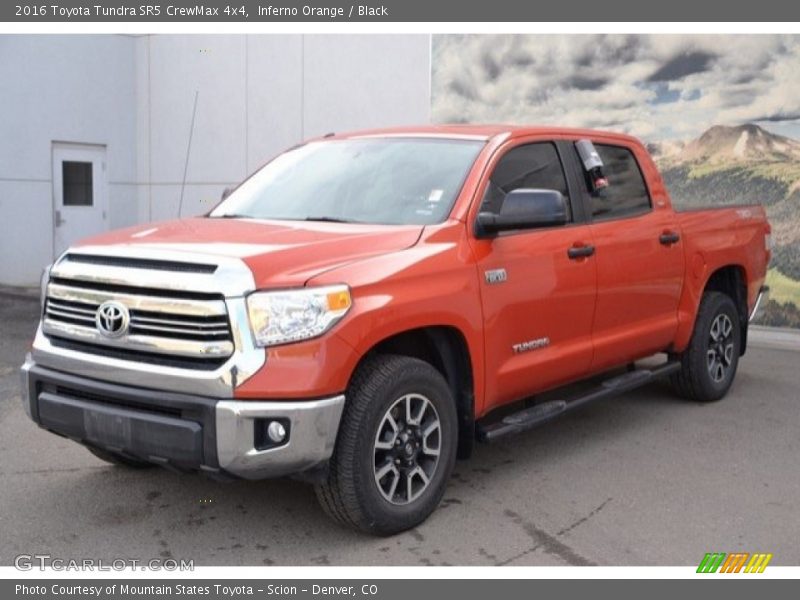 Inferno Orange / Black 2016 Toyota Tundra SR5 CrewMax 4x4