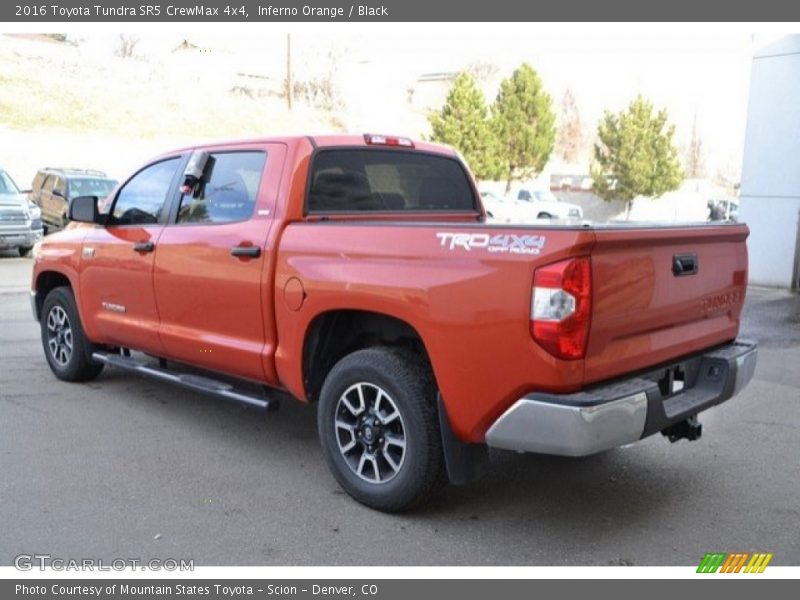 Inferno Orange / Black 2016 Toyota Tundra SR5 CrewMax 4x4