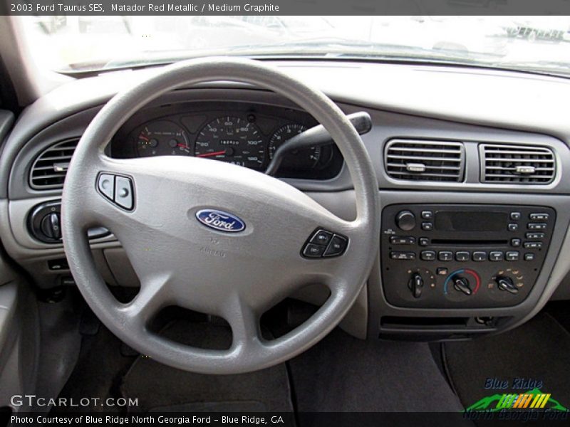 Matador Red Metallic / Medium Graphite 2003 Ford Taurus SES