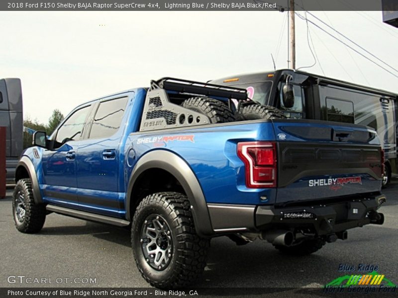 Lightning Blue / Shelby BAJA Black/Red 2018 Ford F150 Shelby BAJA Raptor SuperCrew 4x4