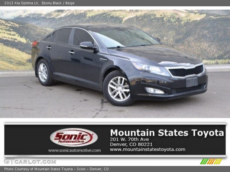 Ebony Black / Beige 2013 Kia Optima LX