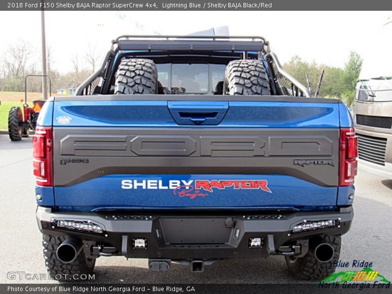 Lightning Blue / Shelby BAJA Black/Red 2018 Ford F150 Shelby BAJA Raptor SuperCrew 4x4