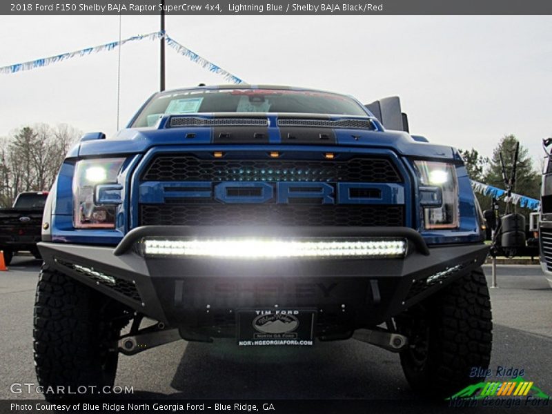 Lightning Blue / Shelby BAJA Black/Red 2018 Ford F150 Shelby BAJA Raptor SuperCrew 4x4