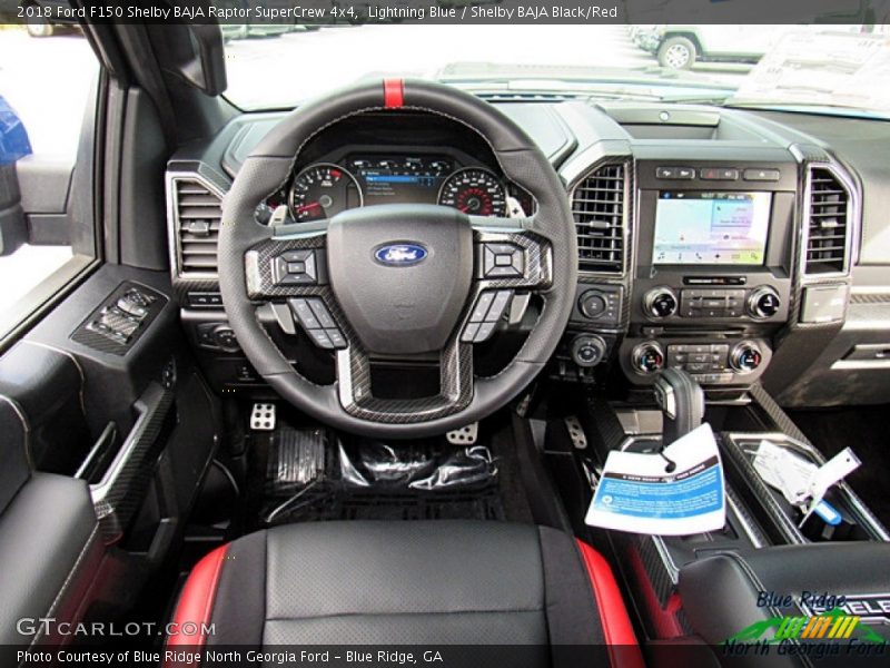 Lightning Blue / Shelby BAJA Black/Red 2018 Ford F150 Shelby BAJA Raptor SuperCrew 4x4