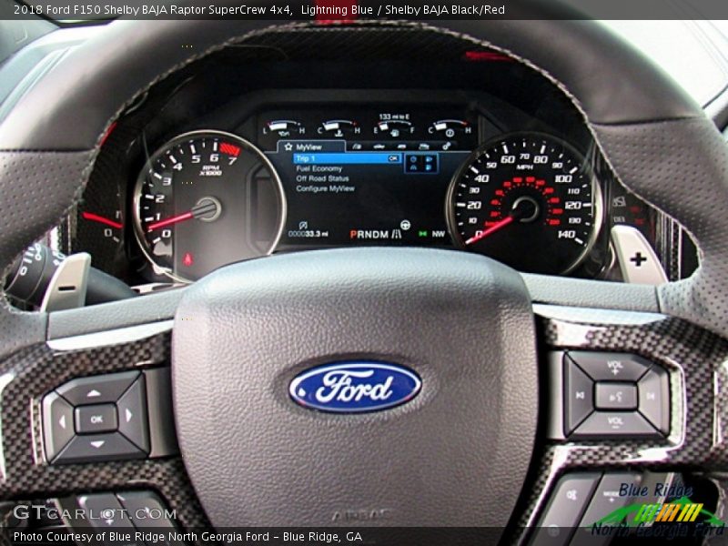 Lightning Blue / Shelby BAJA Black/Red 2018 Ford F150 Shelby BAJA Raptor SuperCrew 4x4