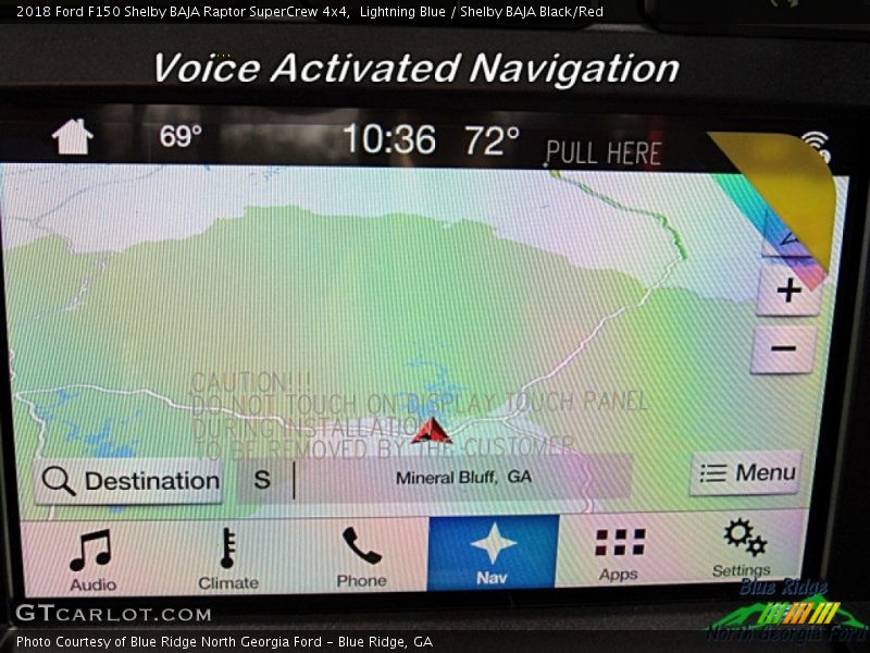 Lightning Blue / Shelby BAJA Black/Red 2018 Ford F150 Shelby BAJA Raptor SuperCrew 4x4