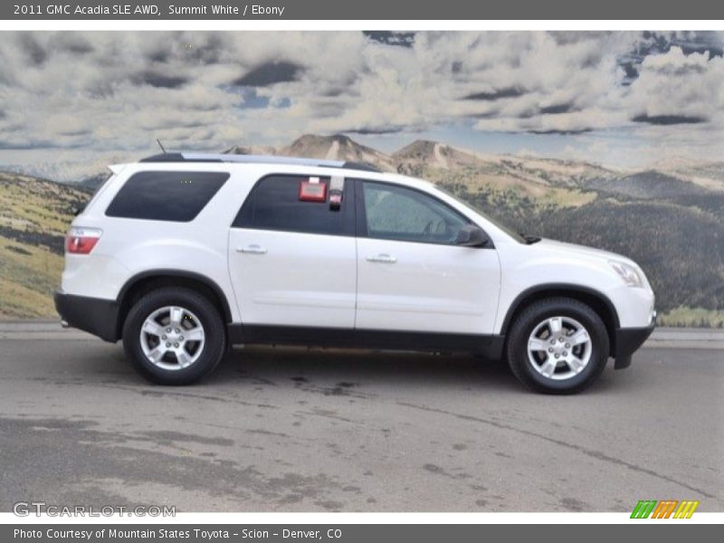 Summit White / Ebony 2011 GMC Acadia SLE AWD