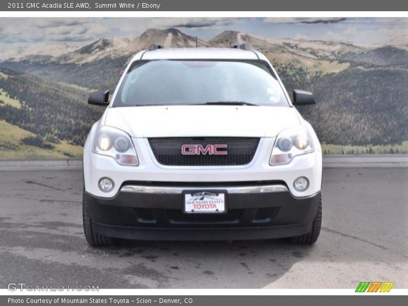 Summit White / Ebony 2011 GMC Acadia SLE AWD