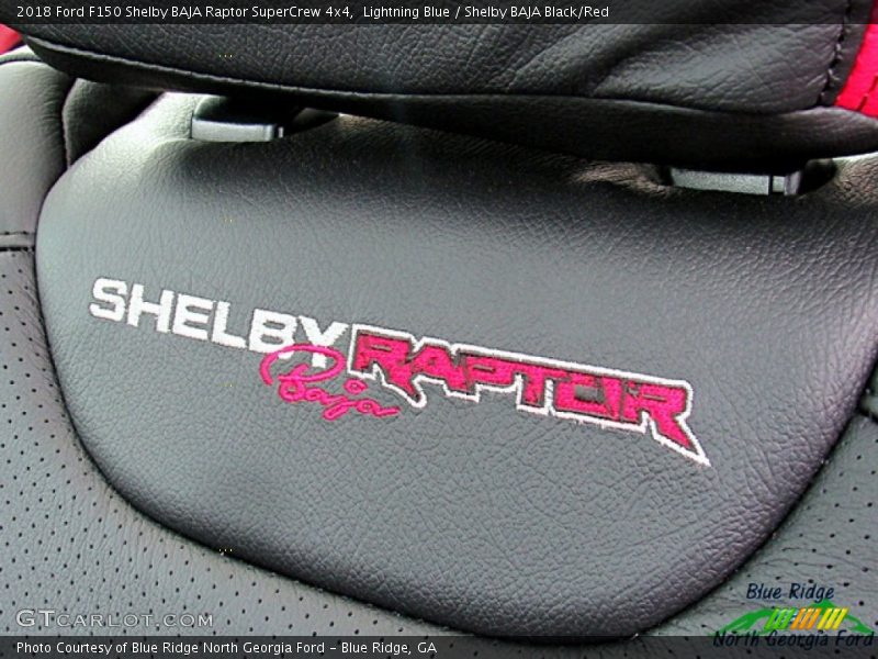 Lightning Blue / Shelby BAJA Black/Red 2018 Ford F150 Shelby BAJA Raptor SuperCrew 4x4