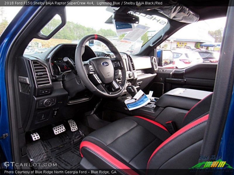 Lightning Blue / Shelby BAJA Black/Red 2018 Ford F150 Shelby BAJA Raptor SuperCrew 4x4