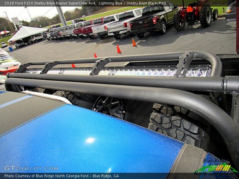 Lightning Blue / Shelby BAJA Black/Red 2018 Ford F150 Shelby BAJA Raptor SuperCrew 4x4