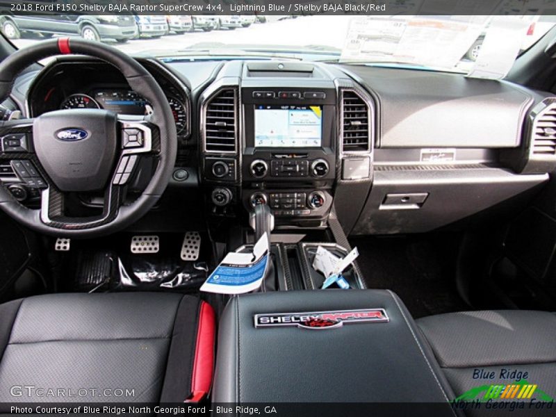 Lightning Blue / Shelby BAJA Black/Red 2018 Ford F150 Shelby BAJA Raptor SuperCrew 4x4