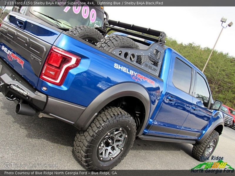 Lightning Blue / Shelby BAJA Black/Red 2018 Ford F150 Shelby BAJA Raptor SuperCrew 4x4